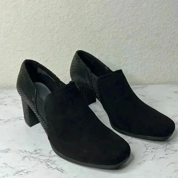 Karen Scott Womens Tillen Stretch Dressy Loafer Heels Shoes 8 M - Picture 13 of 14